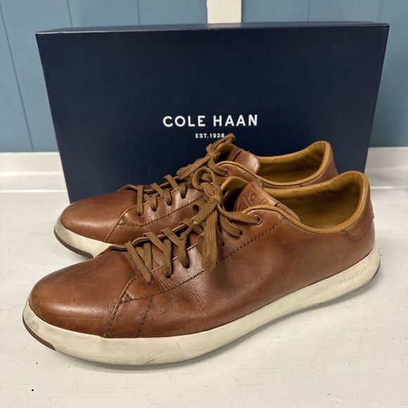 Cole Haan Grandpro Tennis Sneaker Men's 10.5‎ Woodbury Handstain Shoes